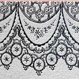 Jennifer and Christopher: lace design, foil stamped with hand calligraphy
