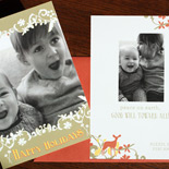 Alexis and family: The Ramble 2 sided holiday card from PostScript Brooklyn