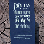 Philip: 30th birthday party invitation