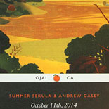 Summer and Andrew: save the date playing off the Penguin Classics book cover design
