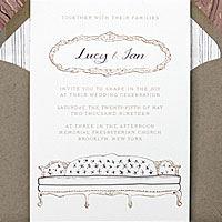 Essex House: wedding invitations exclusively from PostScript Brooklyn