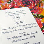 Vicky and Phillip - Hand Calligraphy meets gorgeous watercolor