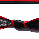 Andrea: red and black multi-layered, Spanish inspired with double knot, printed in thermography