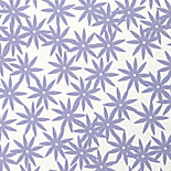 Emily: starburst flowers in lavender and chocolate digitally printed