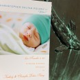 Christopher: digitally printed baby announcement with photo