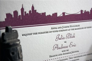 Julia and Andreas: Riverside Drive, invitation detail