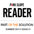 Melinda Morris article in The Park Slope Reader, Summer 2012