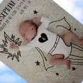 Elliana: super baby photo birth announcement with a little custom illustration help