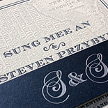MeeMee and Steven: a soup to nuts New York map wedding suite incuding a custom foil stamped belly band, custom map, letterpressed invitation, digitally printed table numbers, place cards, favor tags and a magnet save the date